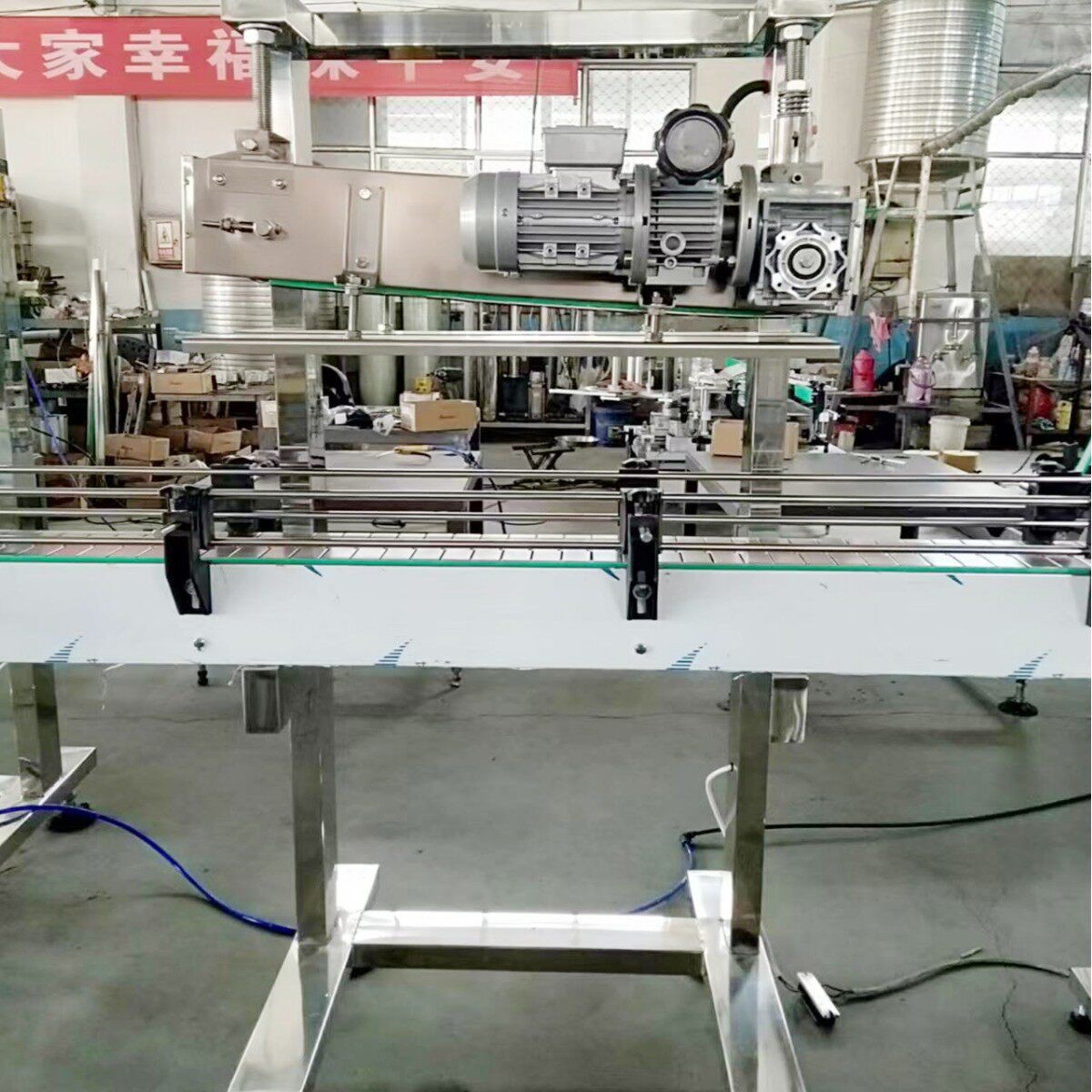 流水线用味极鲜封口机桶装酱油醋盖压盖机食用油桶盖压盖机