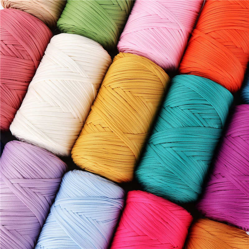 新款超粗大团布条线毛线团DIY手工编织包包地毯粗毛线地垫材料