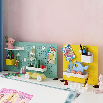 洞面板配件挂钩置物架收纳盒桌笔筒件收ONX纳挂整洞理架