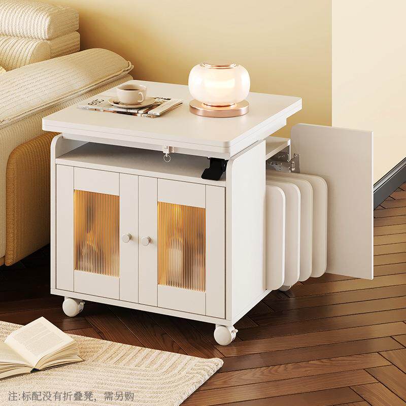 升降折叠茶台可移动茶几餐桌两用家用客厅茶桌椅组合小户型免安装