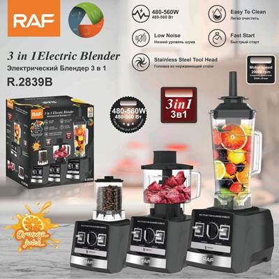 RAF欧规跨境多功能三合一榨汁机家用料理机绞肉机研磨器磨粉机