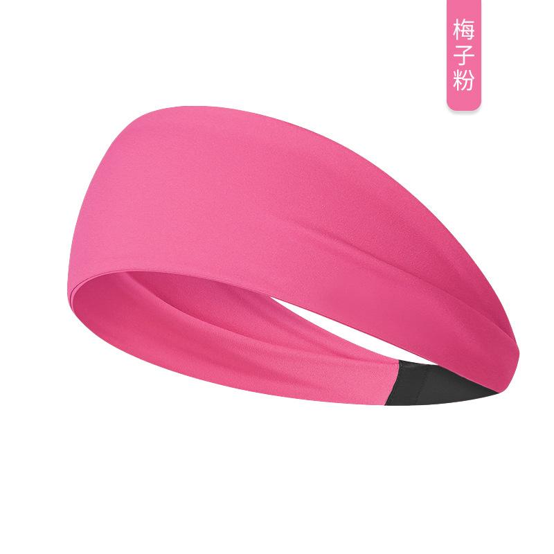短发瑜伽发带纯色运动吸汗女跑步束发带外戴月子保暖头巾头带发饰图片
