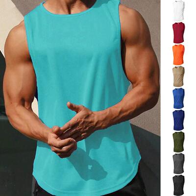 Men's Quick Dry Mesh Tank Top Breathable Sleeveless Athletic