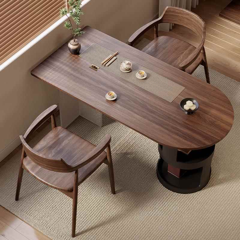 正品君誉棠新桌中式北美用黑桃木阳台茶家客厅小型202胡5新款办公