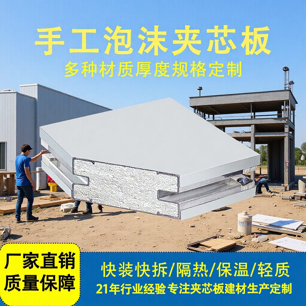 尚成75厚EPS保温隔热夹芯板