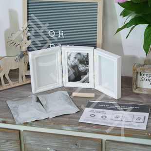 竹木相框摆台天然木蜡油手工榫卯结构儿童艺术胡桃木画框生产批发