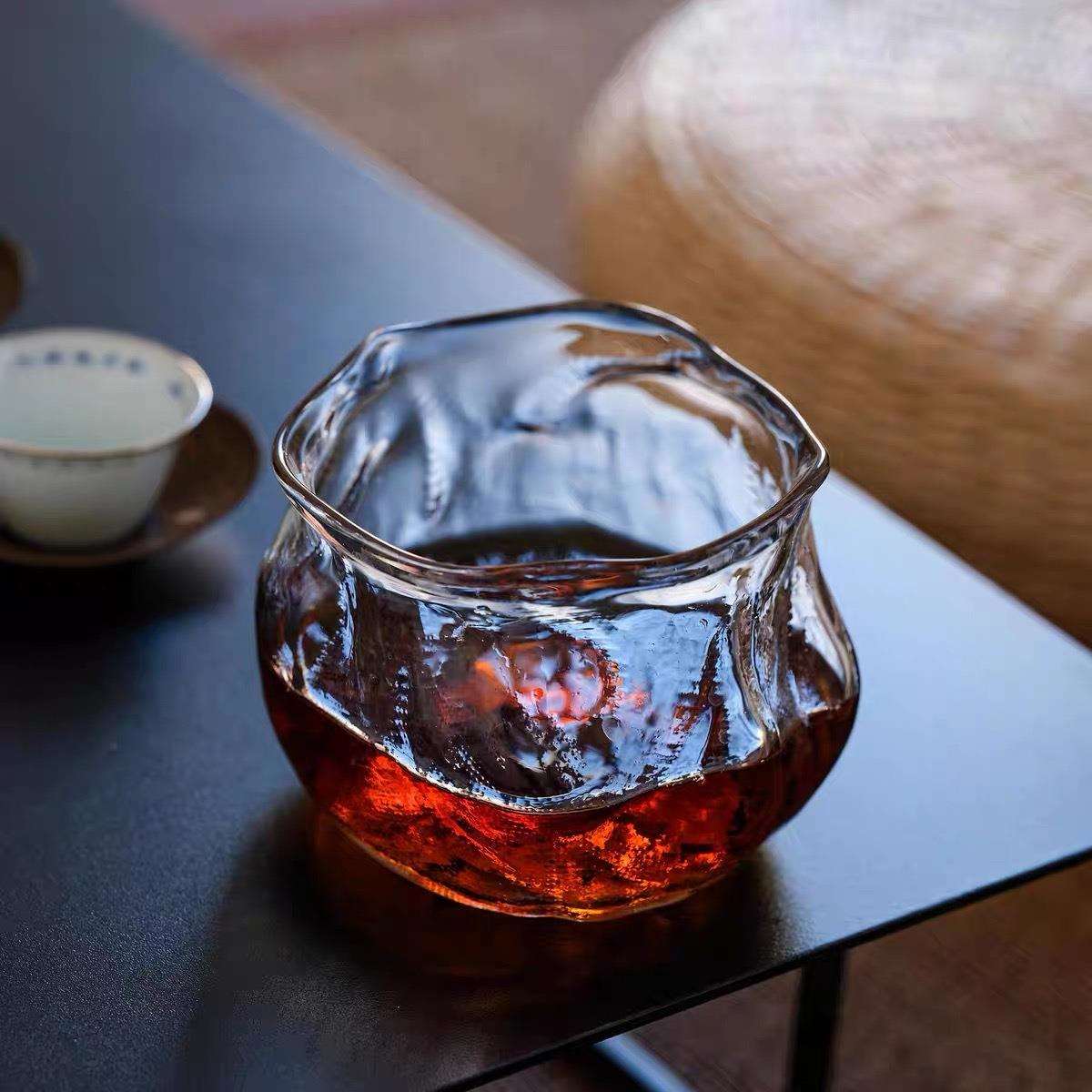 饴山素纹圆建水手工琉璃小号茶洗茶具配件水盂茶渣缸废水渣斗笔洗