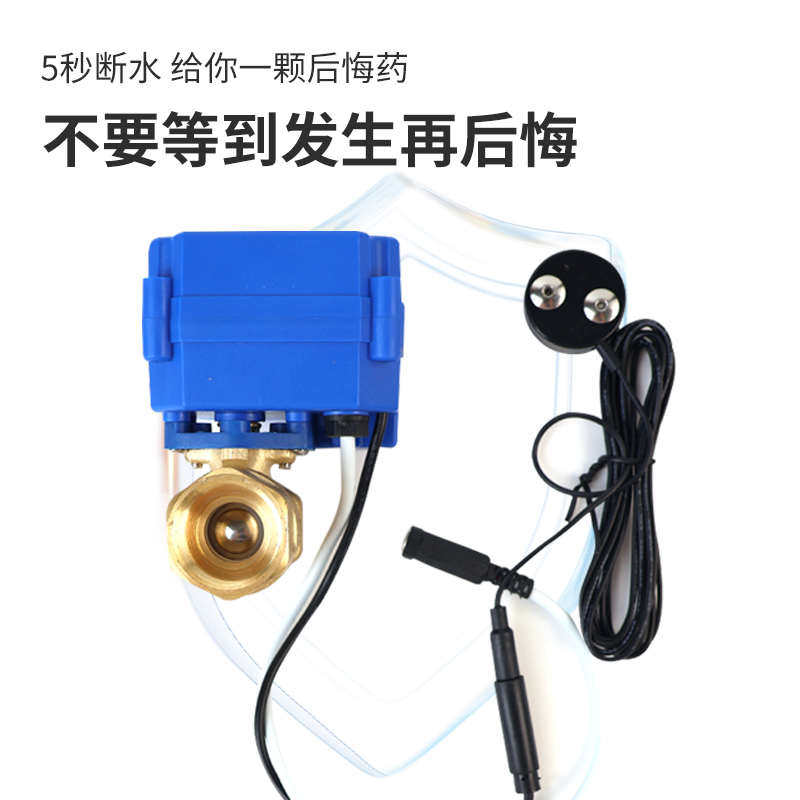 漏水保护器家用得盾水浸防漏水净水器厨房用 电源可多配探头包邮