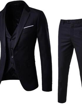 A 21583 Men's Slim Fit Wedding Suit 韩版修身西装