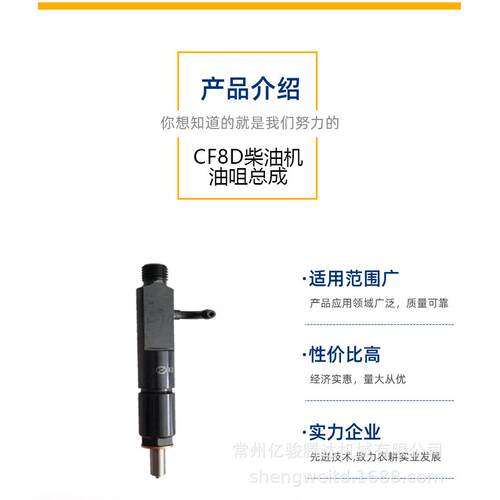 常州常发柴油机喷油嘴总成 CF8D油咀总成喷油器柴油机配件跨境