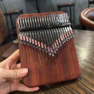 高档卡林巴拇指琴17音初学入门卡i巴林a指lmba手钢琴2k1音姆指琴