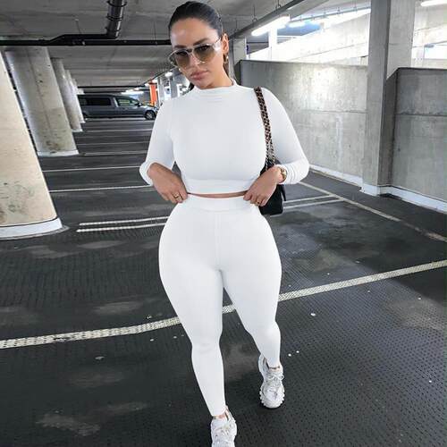 Women's two long sleeved sports suit女装两长袖运动套装