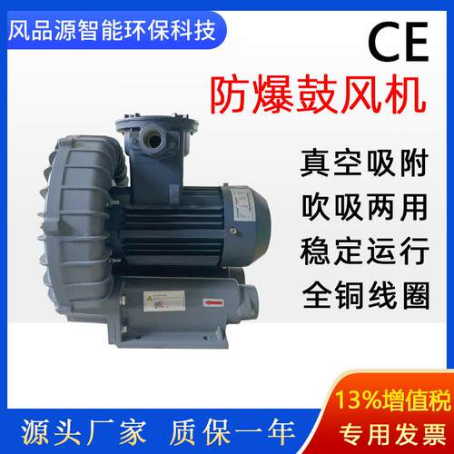2NB 510 H16防爆高压风机1500w 输送气体漩涡风机旋涡式气泵