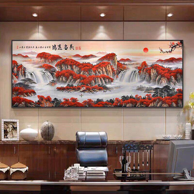 鸿运当头钻石画2025新款高级感5d满钻客厅大气带框手工diy贴钻画