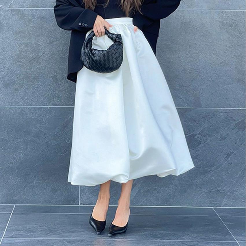 tutu skirt satin womens balloon satin skirt skirt Fashion