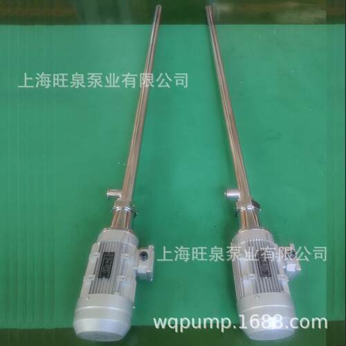 旺泉HD-1100W3V+SS316L-1800HV100VT超长轴立式螺杆泵、插桶泵