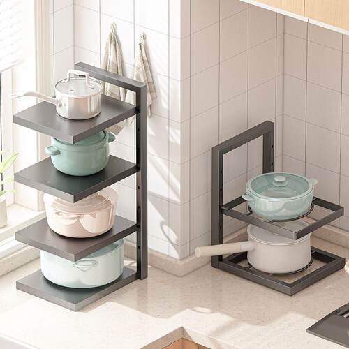 Multifunctional Multi-layer Adjustable Pot Rack for Home Use