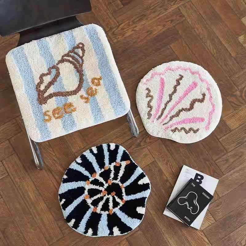 防滑簇绒椅垫 办公室久坐屁屁坐垫 冬季学生防凉座垫异形垫