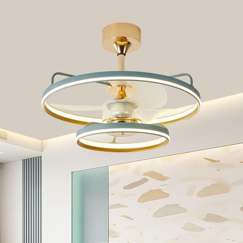 新款带风扇吊灯餐厅风扇灯静音电扇灯客厅卧室饭桌一体简约吊扇灯