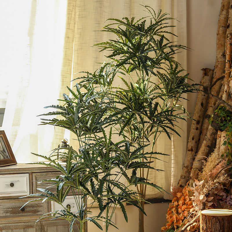 北欧风仿真绿植孔雀木假绿植盆栽树客厅大型植物落地仿生盆景摆件