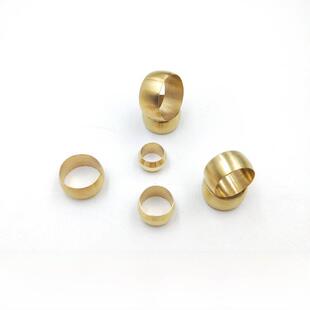 铜卡套 卡箍 铜卡箍 铜接头 卡套油令头加厚 PB密封圈 铜圈 介子