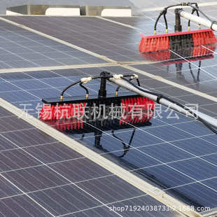 光伏板清洗刷可喷水刷9米加长杆太阳能发电板清洁神