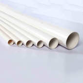 白色UPVC大口径排水管 地下排污水管工程管下水管PVC塑料给水管材