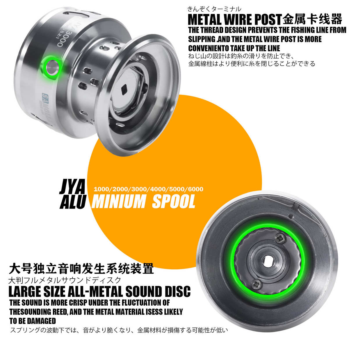 2025新款SAMOLLA纺车轮金属摇臂微物泛用无间隙远投轮路亚轮JYA