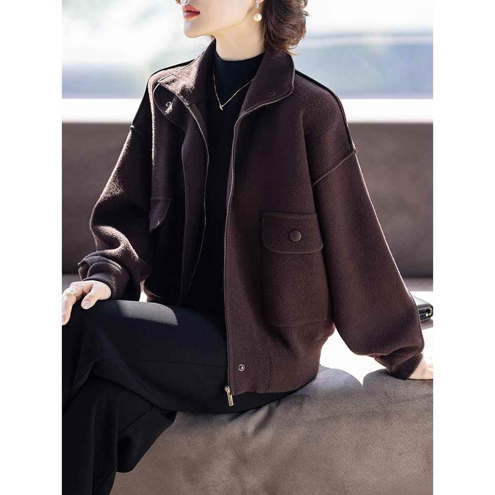 时尚妈妈秋装外套宽松洋气2025新款春秋上衣服50多岁中老年人女士