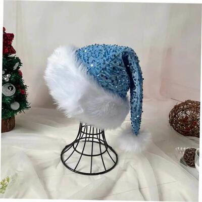 31*47cm Colorful atmosphere hat Christmas Sequin Hat