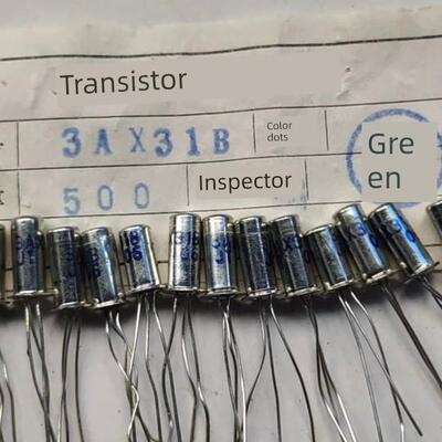 3AX31B 锗三极管 PNP管 库存全新引脚无锈斑 紫点