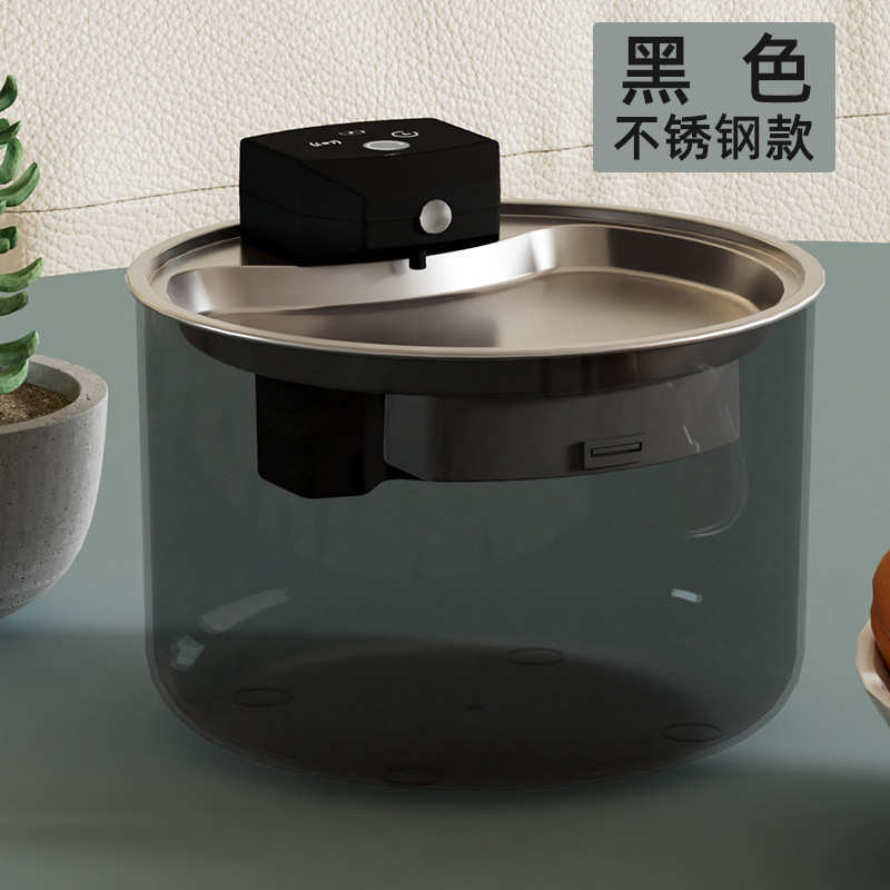 无线猫咪自动饮水机不充电批发智能水器宠物嘴湿饮水器循环感应喂