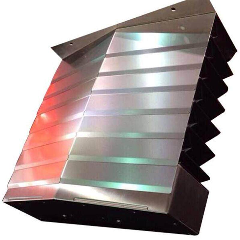 鳞片铠甲风琴式防护罩不锈钢铠甲式防尘罩Z型数控机床铣床