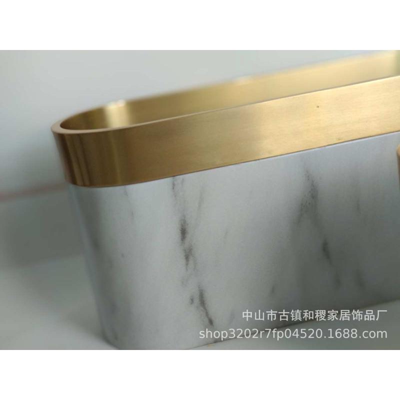 北欧花瓶家居软装饰品桌面花插样板房花器花瓶摆件仿大理石工艺品