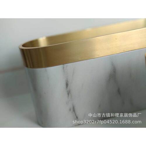 装饰品软北欧仿器花瓶桌面花摆件样板房家居花瓶大理石工艺品花插