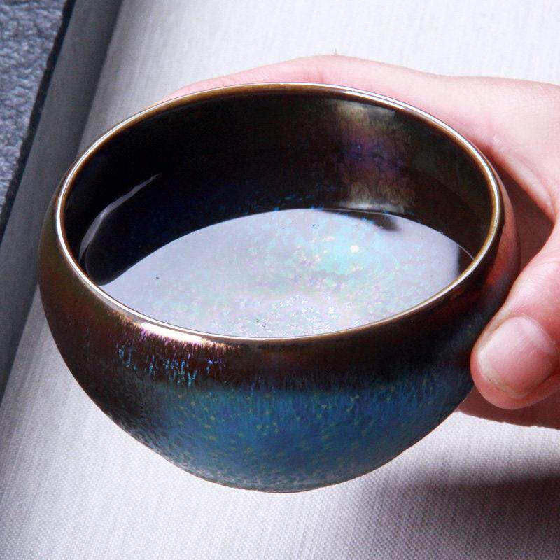 大号高货建盏杯铁胎主人杯功夫茶杯茶碗茶盏个人陶瓷单杯专用男士