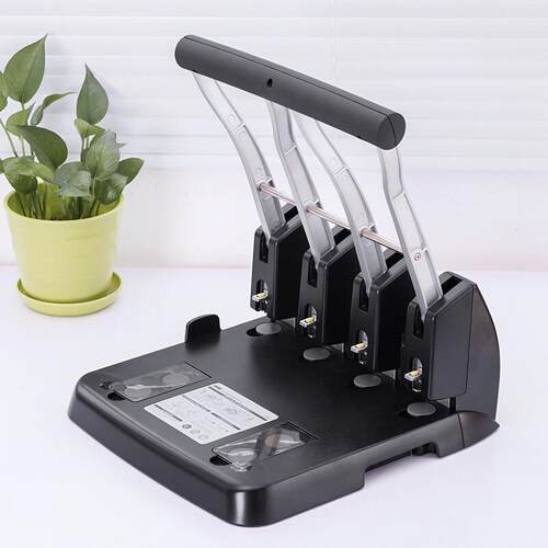 旗文STD 重型厚层四孔打孔机打150张P-1500-4手动打洞器4孔打洞机