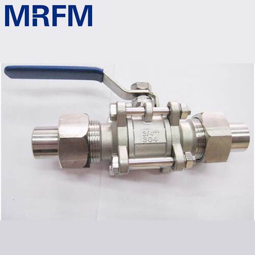 厂家供应Q21F-16P不锈钢手动球阀三片式外螺纹阀门工业浮动球阀
