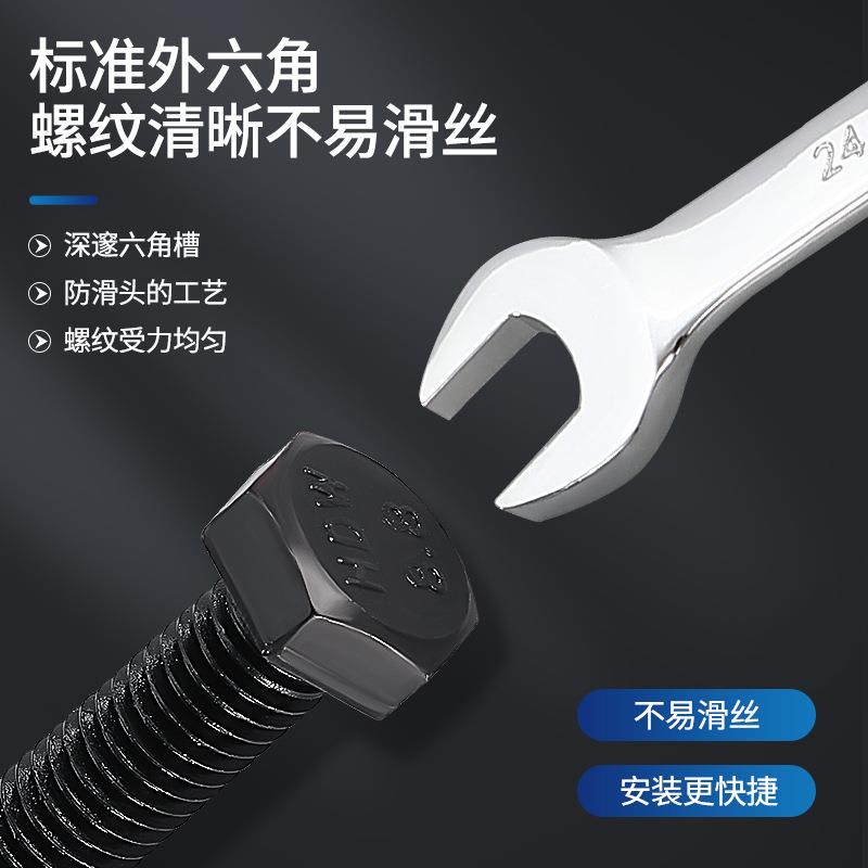 M12-M18外六角螺丝8.8级六角头螺杆GB5782半牙5783全牙外六角螺栓