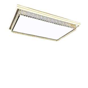 客厅主灯长方形吸顶灯切割水晶灯卧式2023轻奢水晶灯