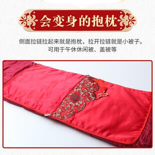 艾绒抱枕被子两用 办公室家用车用护腰靠垫 午休艾草靠背枕