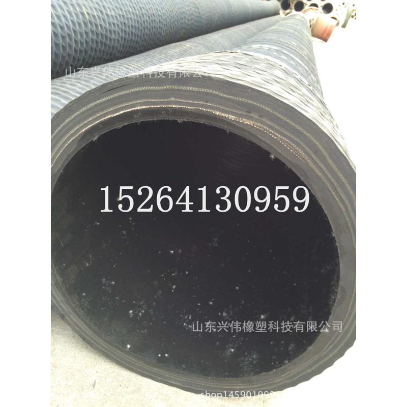 dn150mm159mm橡胶软管输水管 排黑色输油管钢丝吸