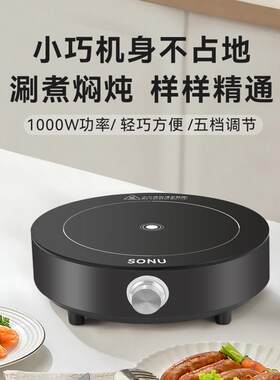便携式户外电磁炉宿舍一人食小火锅小型车载旅行露营电磁炉迷你型