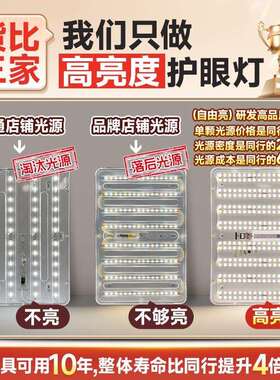 全光谱护眼2024年新款简约现代客厅灯网红LED吸顶灯灯具套餐大全