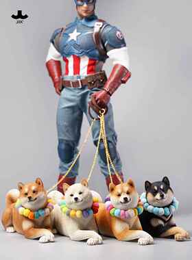 Jxk 1/6柴犬模型人造动物人物小狗周边娃娃汽车装饰桌面装饰礼品