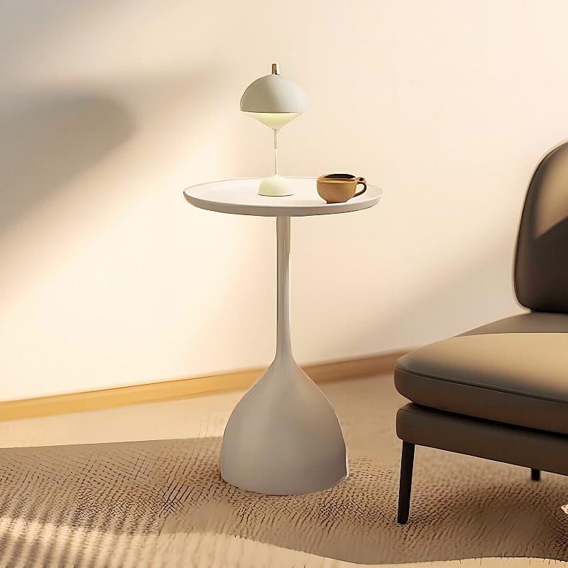 阳台铁艺茶几创意圆形小型床边桌子可移动沙发边几卧室迷你床头柜