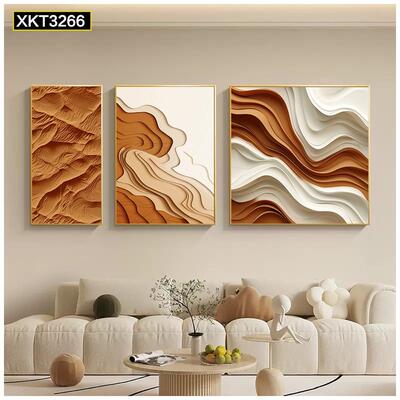 高级感奶画油风发背景厅墙立体肌沙理现代DOW简约客装饰画