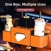 车载多功能收纳盒椅背汽车水杯架座椅后背置物储物盒车内用品