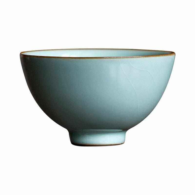 厚湖窑天青汝窑开片可养主人杯功夫茶杯单杯茶盏家用个人品茗杯,餐饮具,茶杯,淘宝优惠券,粉丝福利购,淘宝优惠卷