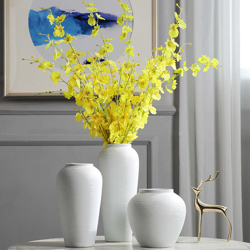 现代景德镇摆设插花装饰电视柜花瓶陶瓷摆件客厅仿真简约家居饰品